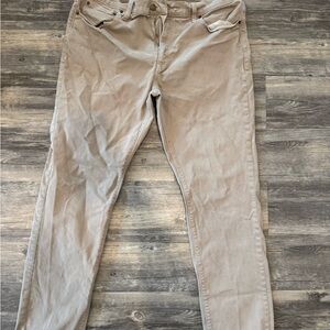 J. Crew Men’s Straight Jeans in Light Beige